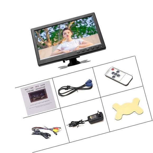 Thinlerain TFT-LCD 10.1 Hd Monitor For Mini Tv&Car Video Player&Computer Display - Picture 8 of 8